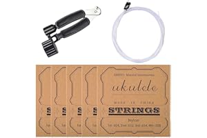 Baritone Ukulele Strings - Nylon Replacement Strings, Professional Music Accessories with Long-Lasting Tone, Luthier Maintena