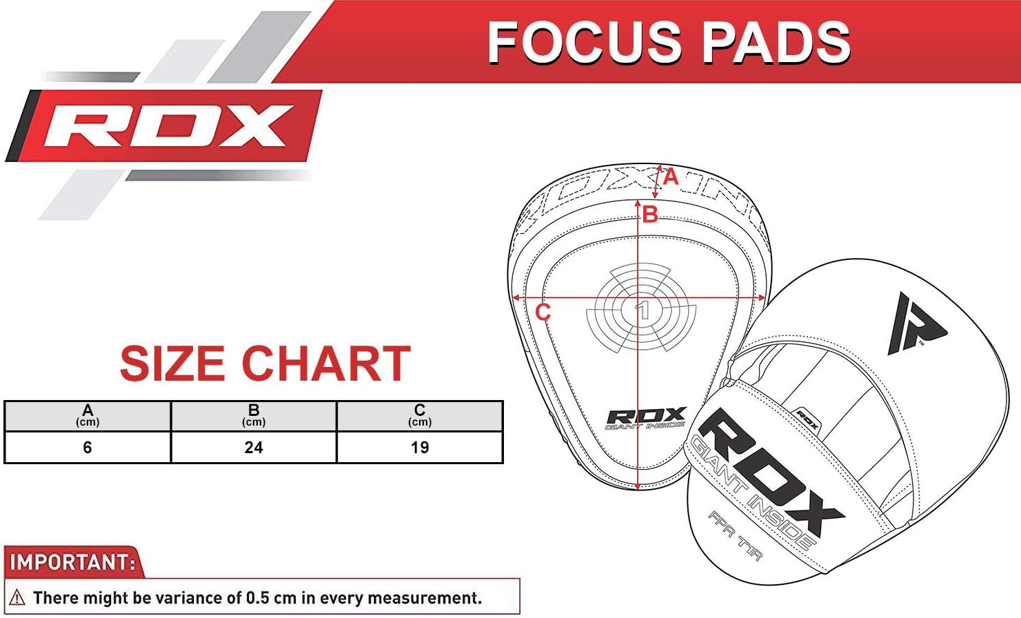 RDX Boxing Pads Focus Mitts |Maya Hide Leather Curved Hook and Jab Target Hand Pads | Great for MMA, Martial Arts, Kickboxing, Muay Thai, Karate Training | Padded Punching, Coaching Strike Shield : Sports & Outdoors