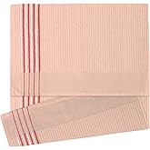 Devant Sports Towels Extra Large Caddy Golf Towel, Blush/Pink & White Stripes