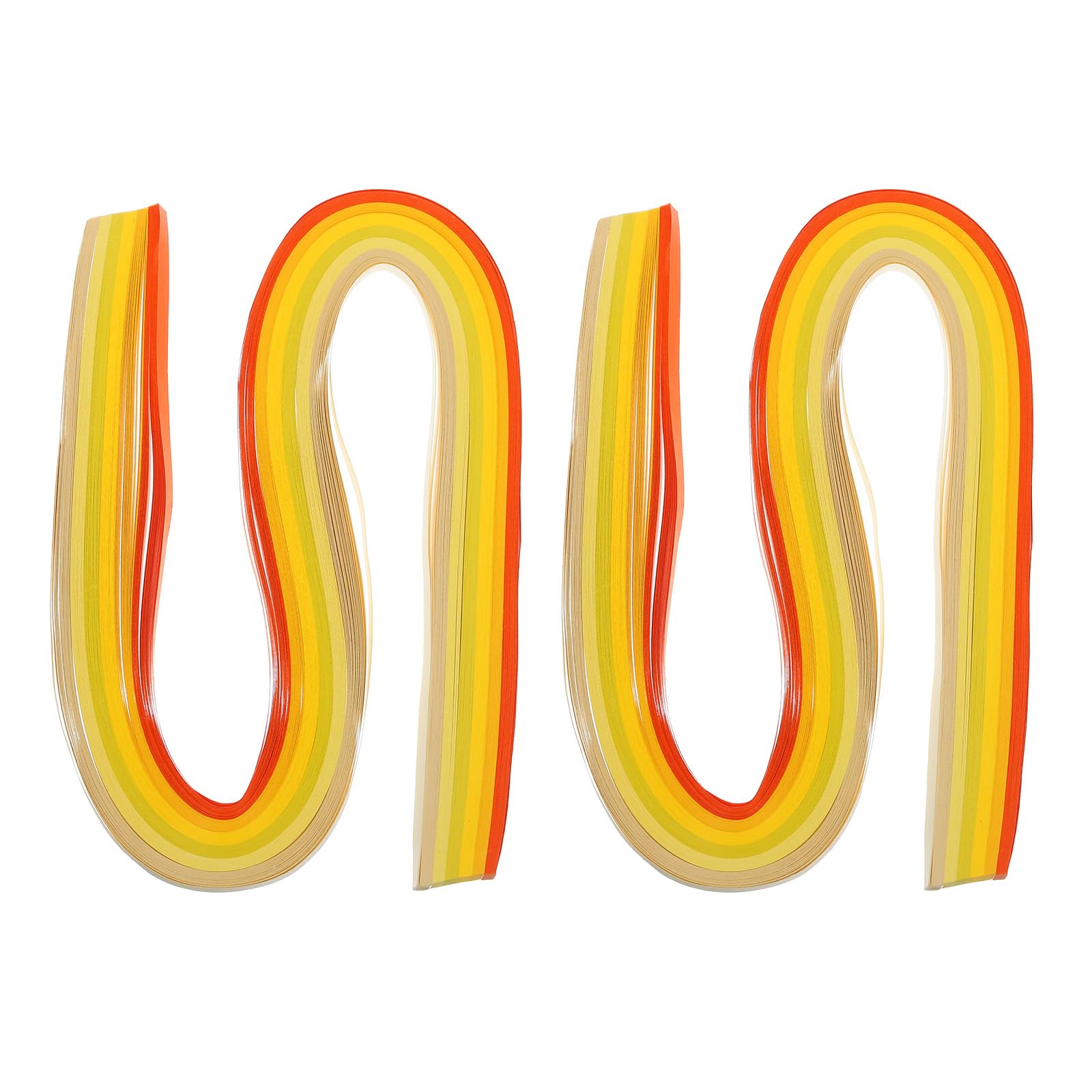 PATIKIL 240pcs Rainbow Quilling Strips Paper 3/16"(5mm) 54cm Origami Paper Quilling Strip for Art DIY Craft Christmas, Yellow