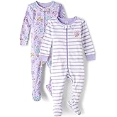 The Children's Place Baby-Girls and Toddler Long Sleeve Zip-Front Snug Fit 100% Cotton 1 or 2 Piece Set