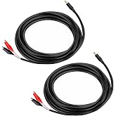 KSK 79-inch Chew Proof Trail Camera Power Cord (2 Pack) with Alligator Clips, 4.0x1.7mm DC External Power Cable, Compatible with Tactacam Reveal, X, XB, SK, Wise Eye, Spartan Gocam, etc