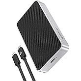 ORICO 80Gbps M.2 NVMe SSD Enclosure Silent Fanless Compatible with Thunderbolt 5/4/3/USB4 M-Key/(M&B) Key NVMe 2280 SSD Tool-Free for Mac M4 Pro/Max for Pro Creators X50 Upgraded