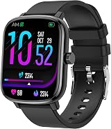 Popglory Smart Watch 1.69" Fitness Tracker Blood Pressure Heart Rate 100+