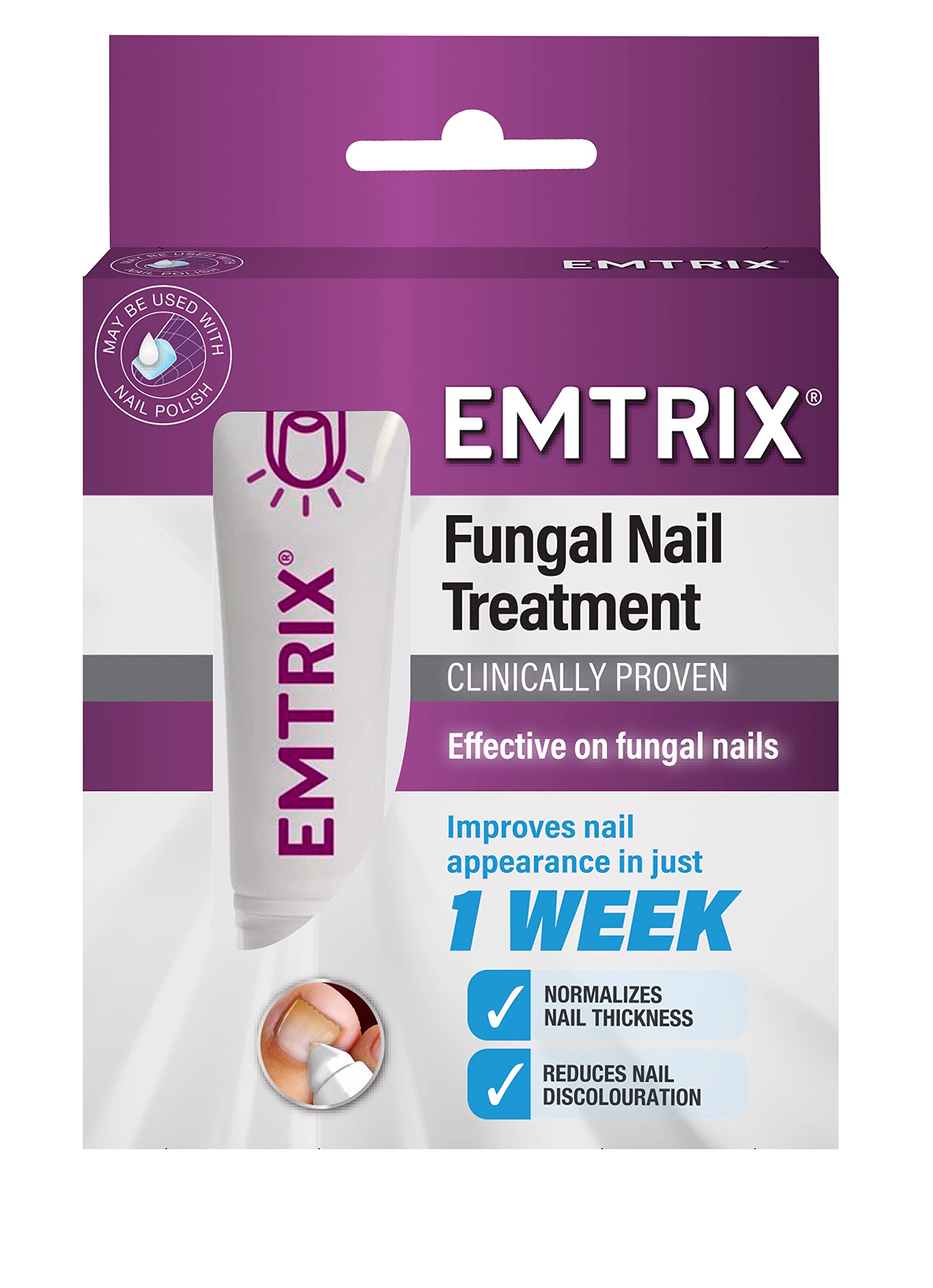 Emtrix® Fungal Nail Treatment Cream – Extra Strength Nail Fungus Penetrating Formula – Binds Moisture into the Nail – Softens Nourishes & Conditions – No Filing Needed