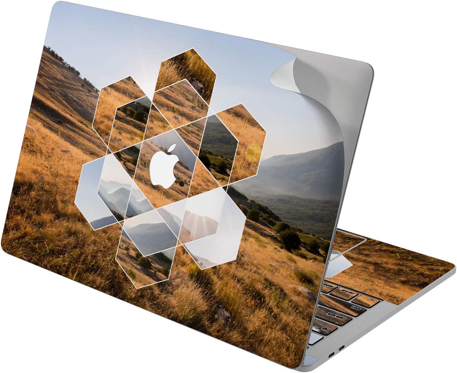 Cavka Vinyl Decal Skin for Apple MacBook Pro 13" 2019 15" 2018 Air 13" 2020 Retina 2015 Mac 11" Mac 12" Nature Design Landscape Sticker Geometric Laptop Cover Protective Print Mandala Sureal Abstract