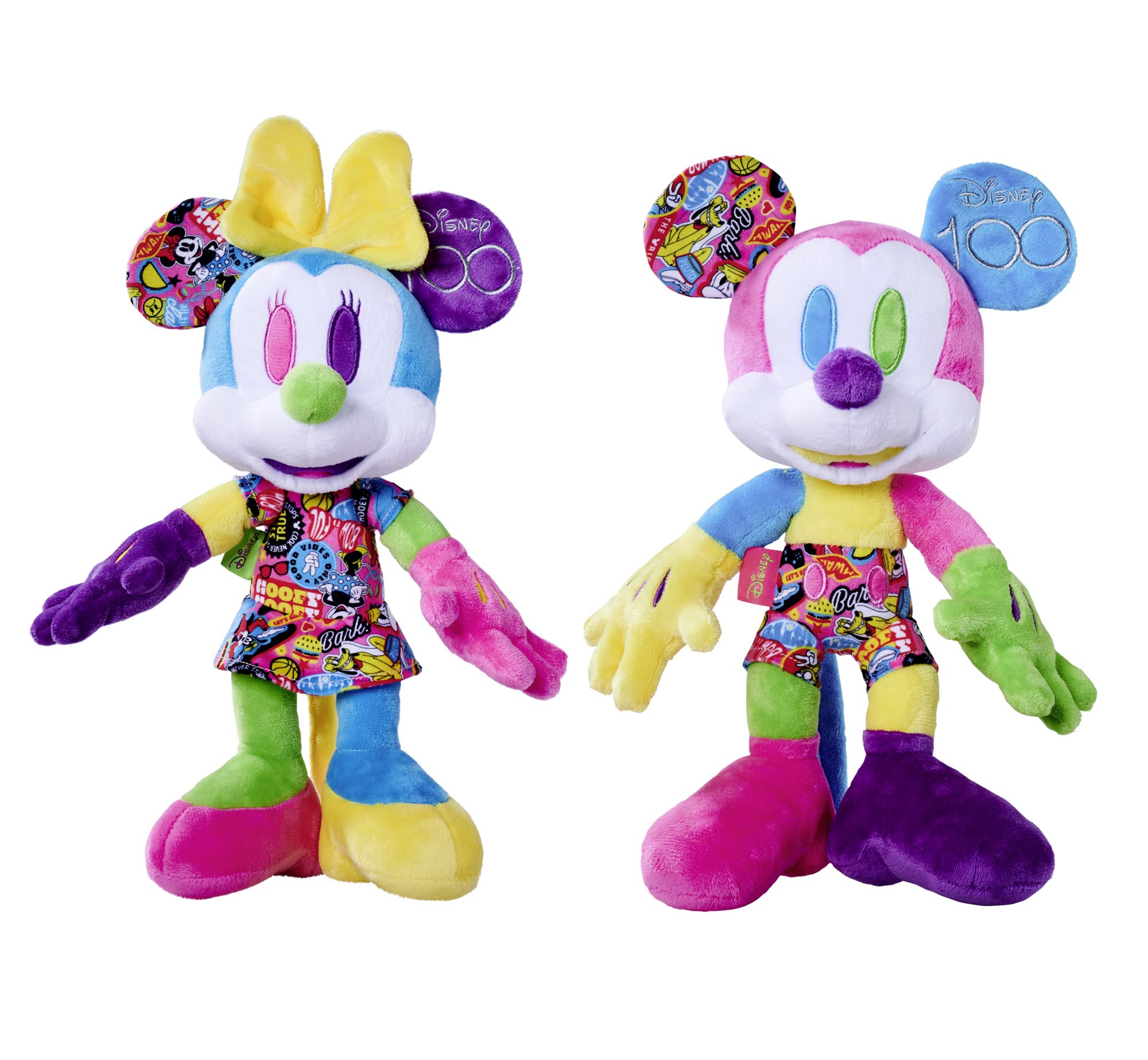 Simba 6315870124 - Disney Mickey & Minnie Mouse 100 Jahre Collector-Set, 33cm Plüsch, Limitierte Sammler-Edition, Geschenk-Box, Amazon exklusiv, Zertifikat & Seriennummer, für Erwachsene & Kinder 2