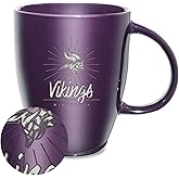 Rico Industries NFL Football Sunburst 18oz Laser Engraved Ceramic Lustre Mug