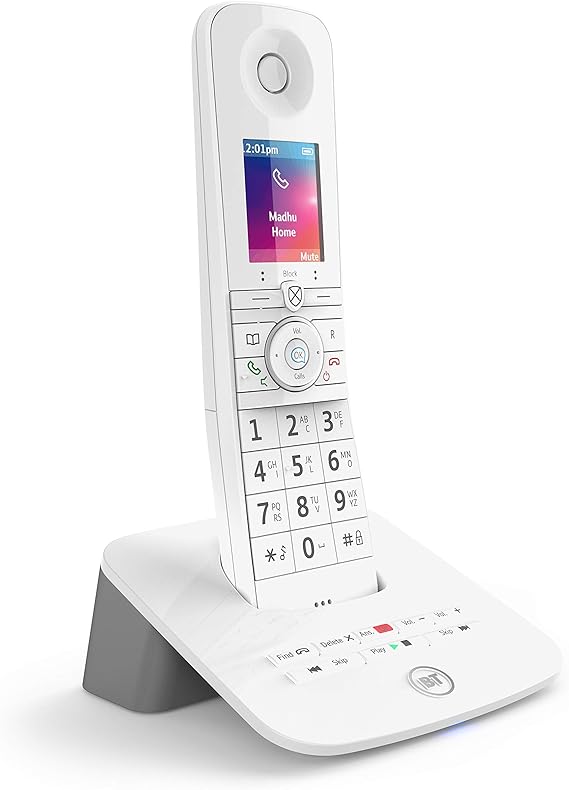 BT Premium Cordless Home Phone with Voice Control, 100 Amazon.co.uk