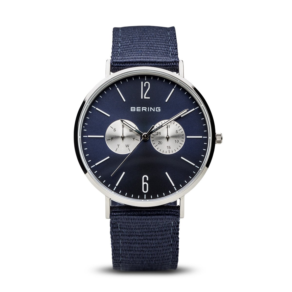 BERING Men Analog Quartz Classic Collection Watch with Nylon Strap and Sapphire Crystal 14240-507 — image 1
