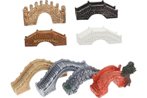 WEKADRIN 8Pcs Miniature Outdoor Bridge Garden Accessories Decorative Dollhouse Arch Ornaments for Creative Landscape Sturdy R