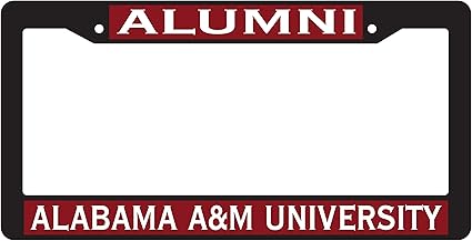Amazon Com Craftique Alabama A M Plate Frame Blk Plate Frame