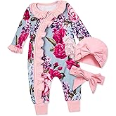 Abbence Preemie Newborn Baby Girl Romper 3-Piece Set