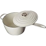 Le Creuset Enameled Cast Iron Signature Saucepan, 3.25 qt., White