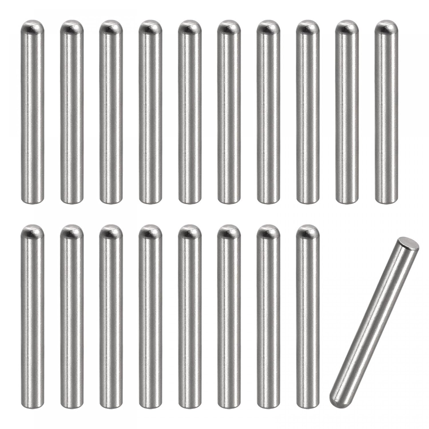 TA-VIGOR 50Pcs 3mm x 15mm Dowel Pins, 304 Stainless Steel Shelf Support Cylindrical Pin Pegs Shelf Support Pegs Fasten Elements for Furniture, Cabinets, and Mechanical Applications