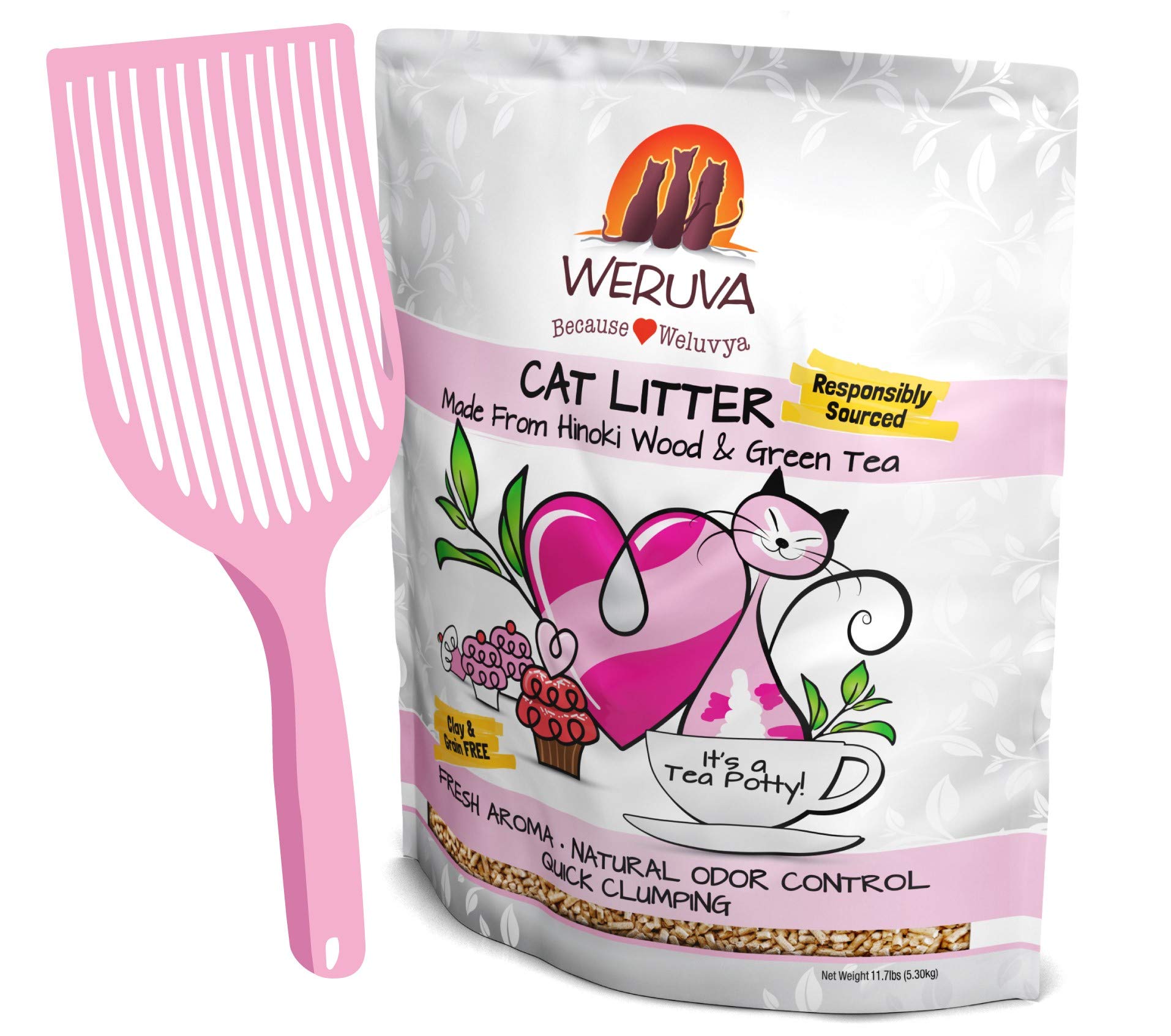 Buy Weruva It's Potty Time Cat Litter and Pelleted Litter Scoop, 11.7