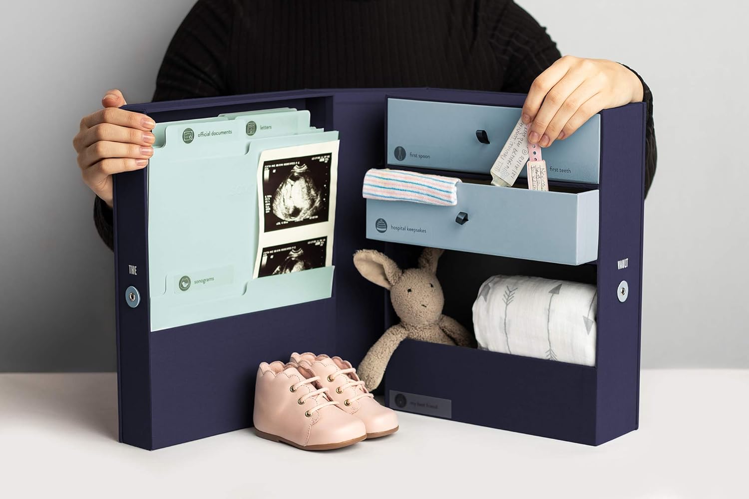 The Vault Baby Keepsake Box Something Blue Amazon Ca Office Products