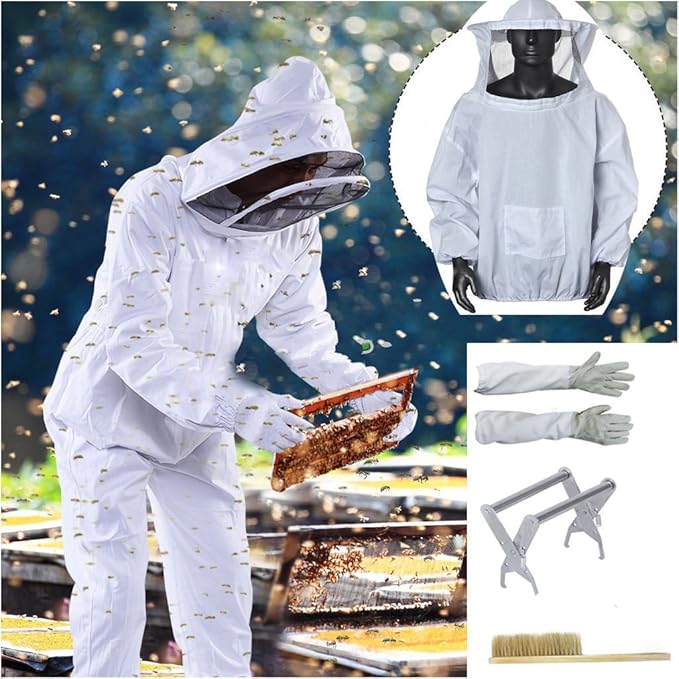 Bienenanzug Imkeranzug Imkerschutzanzug Bee Bürste mit Bee Malwerkzeuge