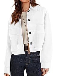 PRETTYGARDEN Women's Faux Suede Cropped Jacket