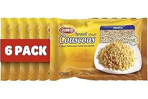 Osem Israeli Pearl Couscous - Wheat Couscous Pearls, Pearled Mediterranean Pasta Alternative, Original Plain, Kosher Parve - 8.8oz Bags (Pack of 6)