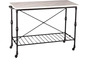 SEI Furniture Morenci Kitchen Island, Black