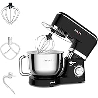 Instant Stand Mixer, 400W 6-Speed Lightweight Electric Mixer, 6.3-Qt Stainless Steel Bowl with Handle, From the Makers of Ins