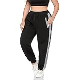 ZERDOCEAN Women's Plus Size Fleece Lined Sweatpants Warm Fleece Joggers Pants Active Track Pant with Pockets