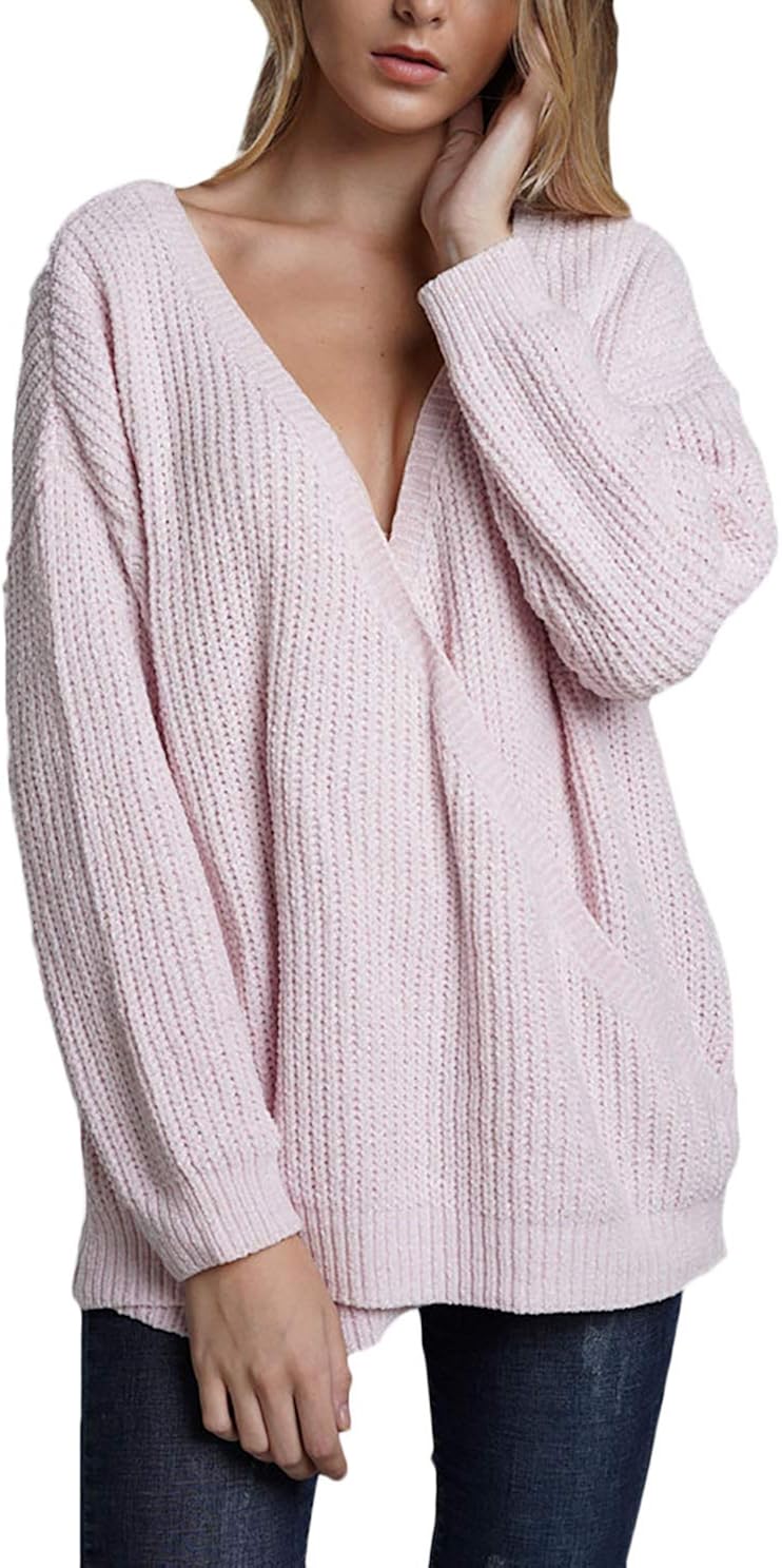 Damen Strickpullover Fashion Elegante Langarm VAusschnitt Sweater Classic Frühling Herbst Damen Strickpullover Fashion Elegante Langarm VAusschnitt Sweater Classic Frühling Herbst