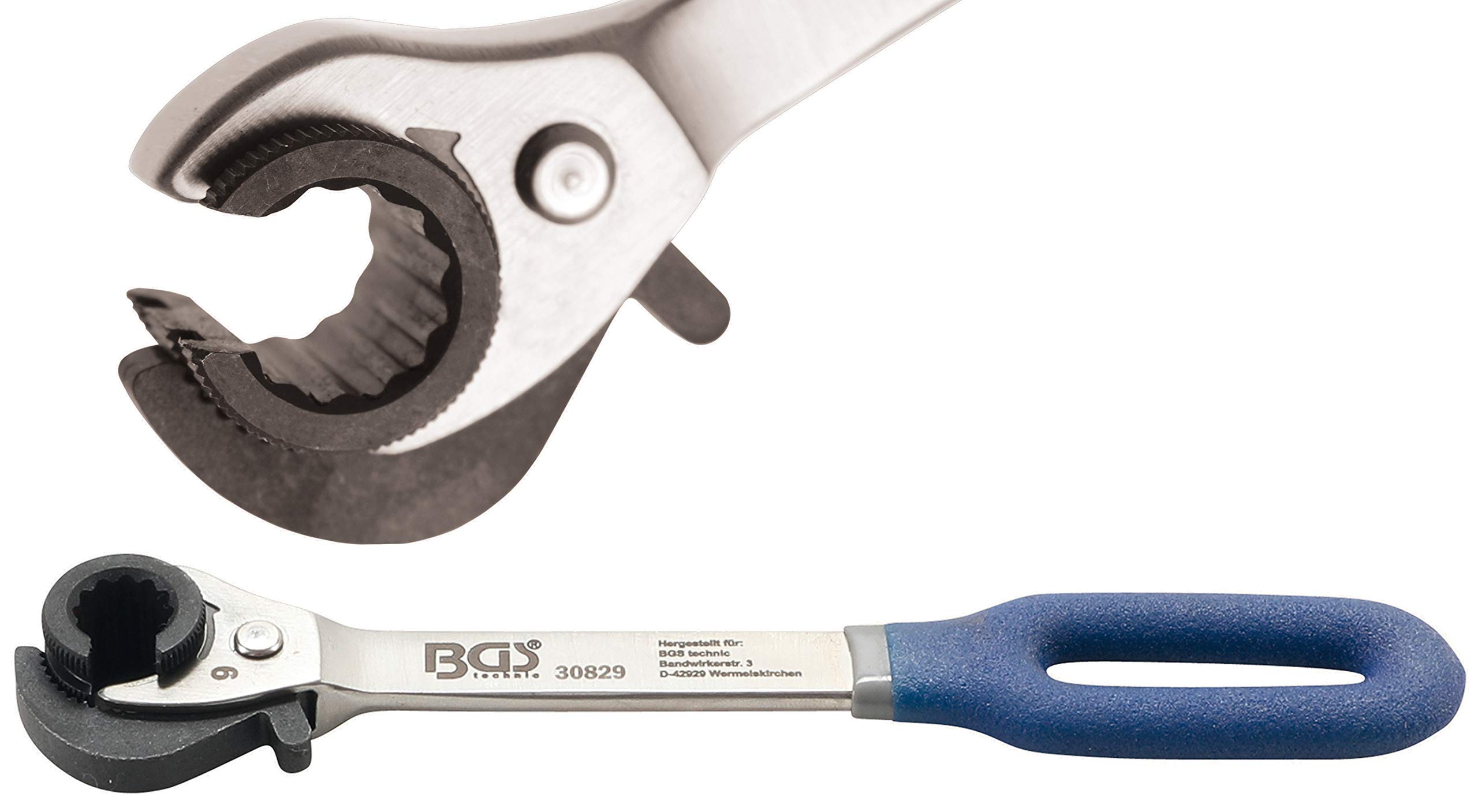 BGS 30829 | Ratchet Ring Spanner | open | 9 mm