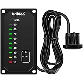 briidea RV Tank Sensor Monitor Panel, RV Water Tank Level Monitor with LED Indicator, Allow You to Replenish The Water Tank in Time, Powered by 7-32V DC, Ideal for RV Motorhome Caravan