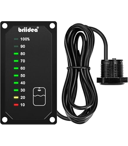 Jauge De Niveau D'eau Avec Rétro-éclairage 7 Couleurs, 52mm, 0-190 Ohm, Capteur De Niveau D'eau, Indicateur De Réservoir D'eau étanche Pour Bateau Et Voiture 12V 24V