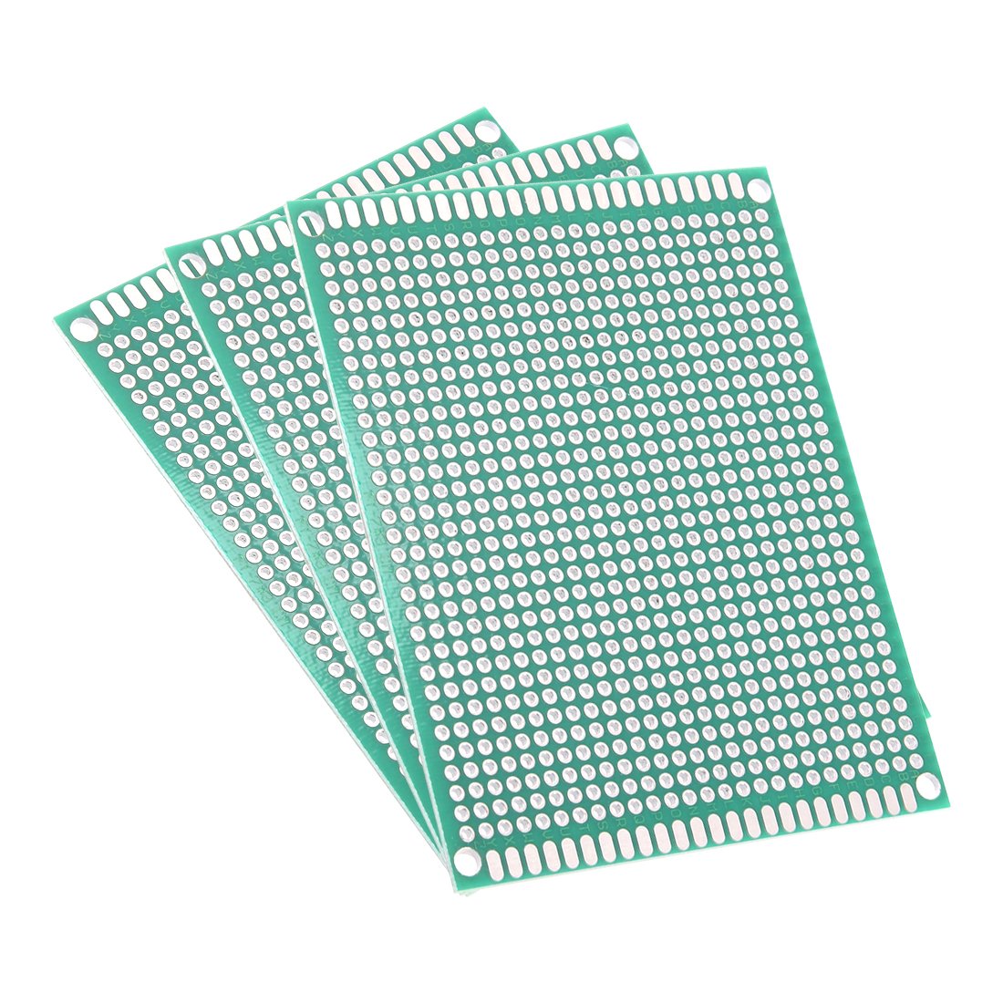 Sourcingmap 3pcs 7x9cm Double Sided PCB Board Universal Printed Circuit Proto Board for DIY Soldering Electronic Projects Practice Test Circuit