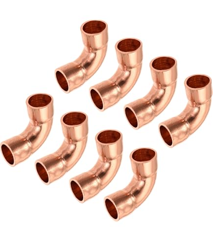 YTKavq Copper Fitting 90 Degree Elbow - 5/8 Inch ID, Pack Of 5, For HVAC & Refrigeration - View #5