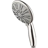 Ana BathHigh Pressure 5 Inch 5-Spray Setting Handheld Shower Head, Spot Resist Brushed Nickel