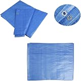 SolaDirect 2 x 2 m Blue Tarpaulin Waterproof Groundsheet Reinforced Eyelets view 4