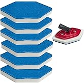 Beaufan 6 Pack Mop Refill and Sponge Compatible with Vileda Bath Magic Bathroom and Tub Mop