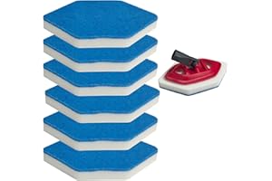 Beaufan 6 Pack Mop Refill and Sponge Compatible with Vileda Bath Magic Bathroom and Tub Mop