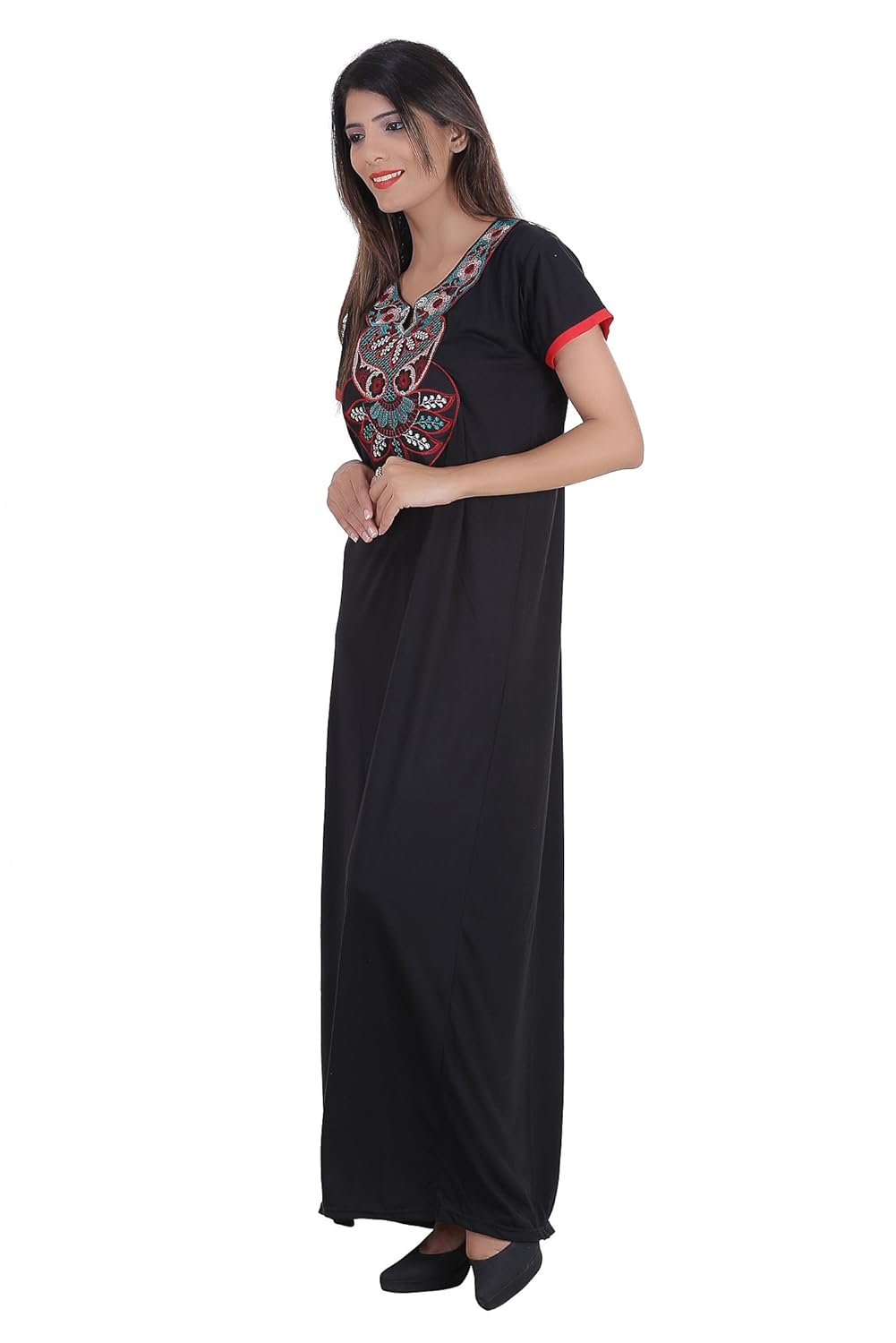 glossia beautiful cotton printed nighty/gown for women/girls(free size)