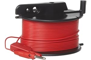 Fluke GEO Cable-Reel 50M Durable Red Cable Reel for Earth Ground Testing, 50m Length