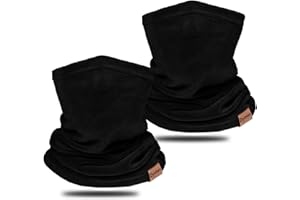 DYMEX Neck Warmer Winter Neck Gaiter Face Mask Balaclavas for Women Men, Soft Fleece Face Cover Mask for Skiing Motorcycle-2 Pack