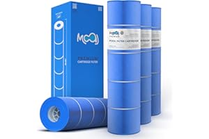 MOAJ Premium Pool Filter 4-PACK Replaces Pentair CCP420, Clean And Clear Plus 420, R173576, PCC105, PCC105-PAK4, Filbur FC-1977, Unicel C-7471, JCQ420, PLESL105 | 26" x 7" | Asepsis-Infused Filtration