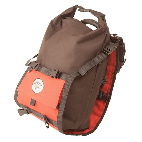 Fahrradtasche für Gepäckträger Bakkie Cycles -15 L -Wasserdicht -Transport von sperrigen Gegenständen : Rucksack, Einkaufstas