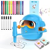 Smart Voice Interactive Drawing Robot, Educational Toy for Kids 3-8 | Educational Toy with 100 Word Cards &amp; 17 Colored Pens to stimulate children's early learning &amp; Music-Gift for Boys Girls