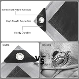 SHANNA 3x5 m Tarpaulin Waterproof Heavy Duty 180 GSM PE with Grommets view 4