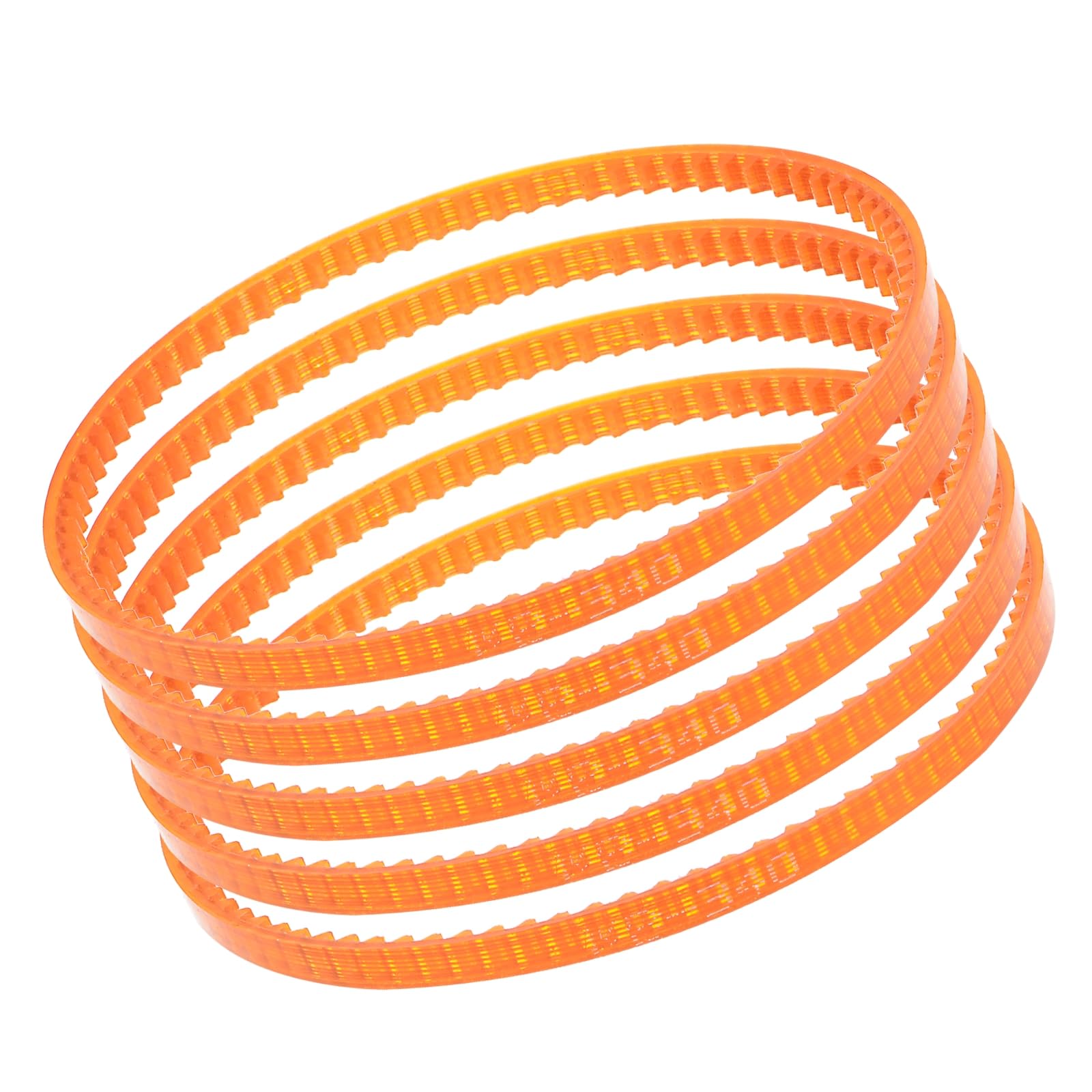 Kozelo 5Pcs MB340 Standard Sewing Machine Motor Belts - [340mm Girth x 4mm Thickness ] Polyurethane Motor Drive V-Belt for Household Electric Sewing Machine Use, Single Tooth, Orange