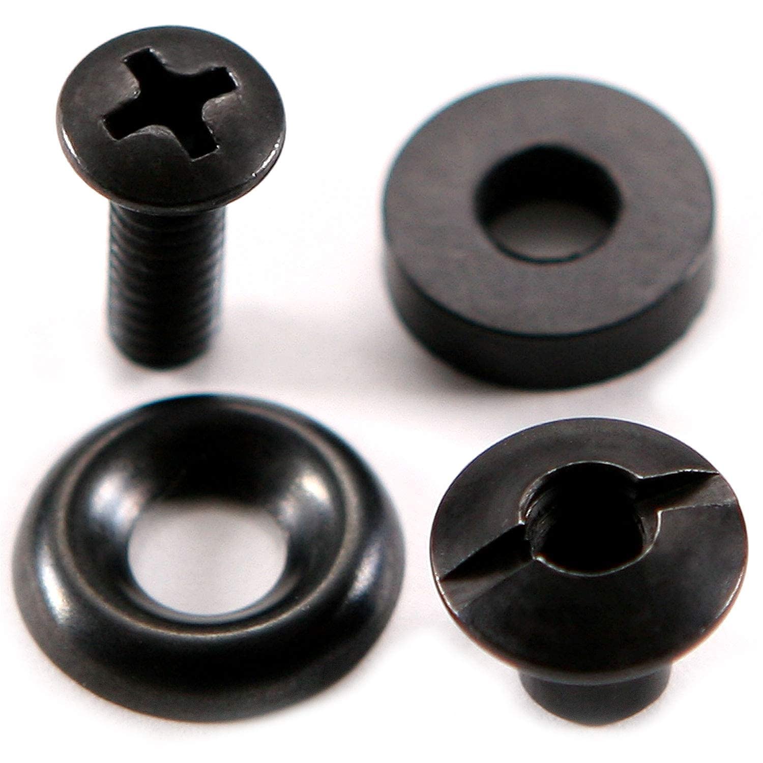 Photo 1 of [12 Pack] HolsterSmith Slotted Post Ultra Holster Mounting Assembly - (SPUMA) - (Medium) - (Black) - for KYDEX Holster & Knife Sheath Retention and Attachment Mounting