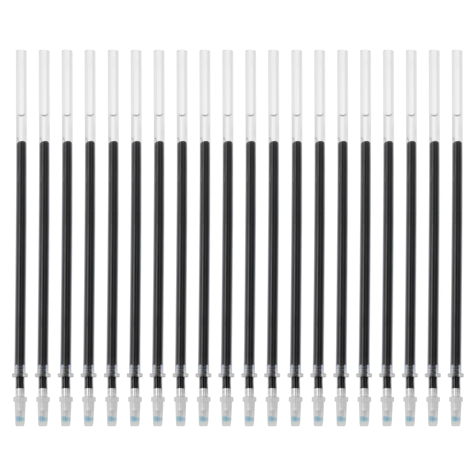 PATIKIL Retractable Gel Pen Refills, 100 Pcs Black Rollerball Gel Ink Pens Refills Bulk Set, 0.5mm Fine Point for Office Home Writing