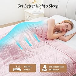 Wemore Minky Dot Weighted Blanket for Adults Twin