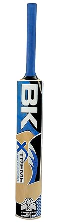 BK Xtreme Kashmir Willow Cricket Bat with Cover, Size 7