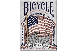 Bicycle American Flag Poker Size Standard Index Playing Cards - 1036202,10 years old and up